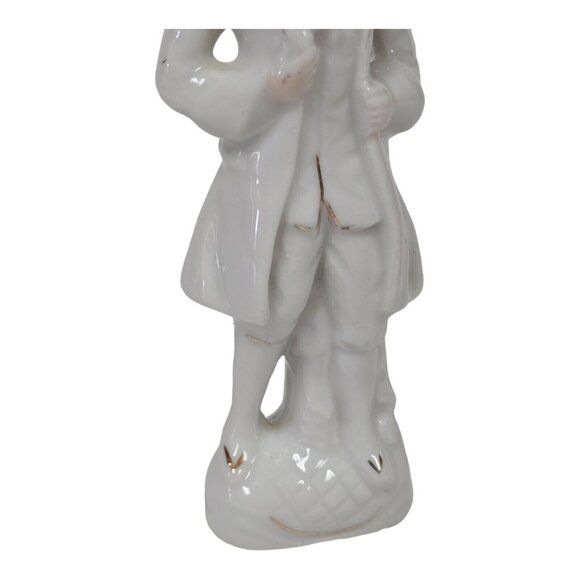 Vintage Porcelain Colonial Man Figurine 5" Made in Japan Collectible Decor - Picture 6 of 7